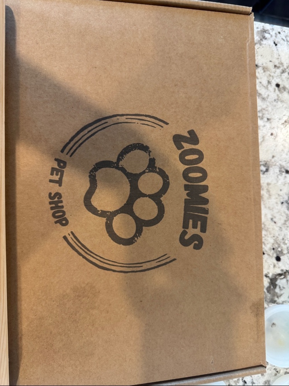 Zoomies Pet Shop Nail Trim Hidden Snack / Treat Dog Box